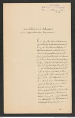 k.k. naturhistorisches Hofmuseum, Intendanzakten 1885-1896 (Hauer), Aktenzahl Z.147/1892, Seite 1